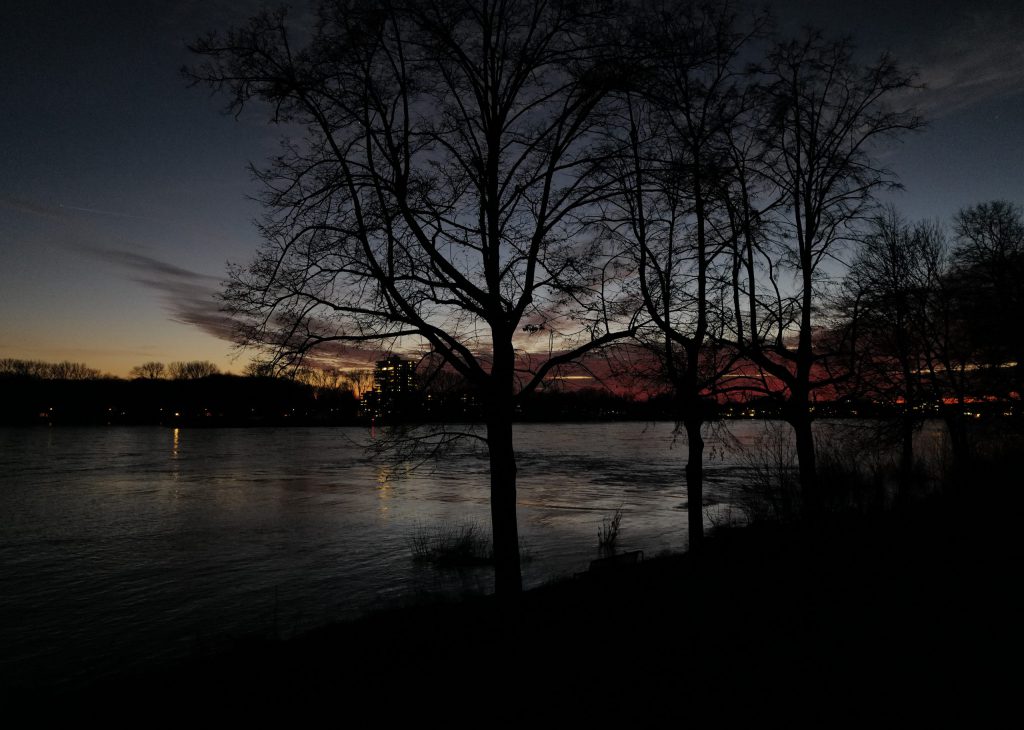 At the Rhine Evening