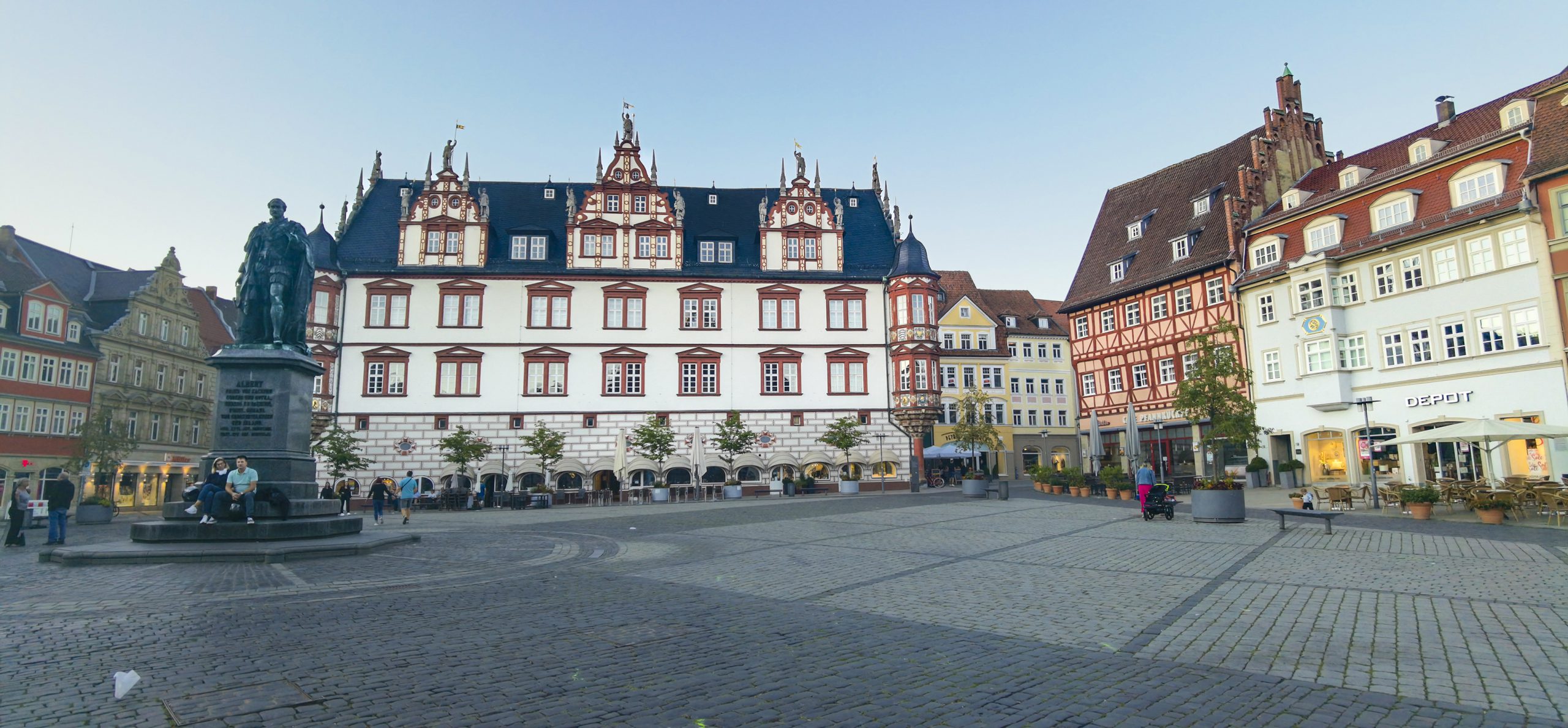 Coburg Market Place with Prinz Albert