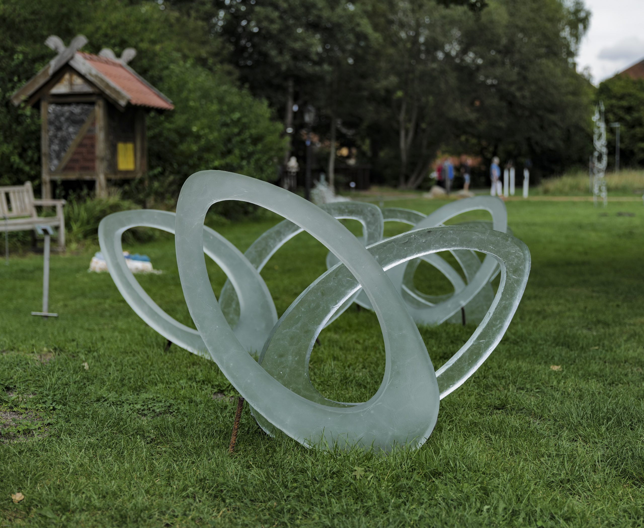 Glasplastik und Garten a Winner Sculpture