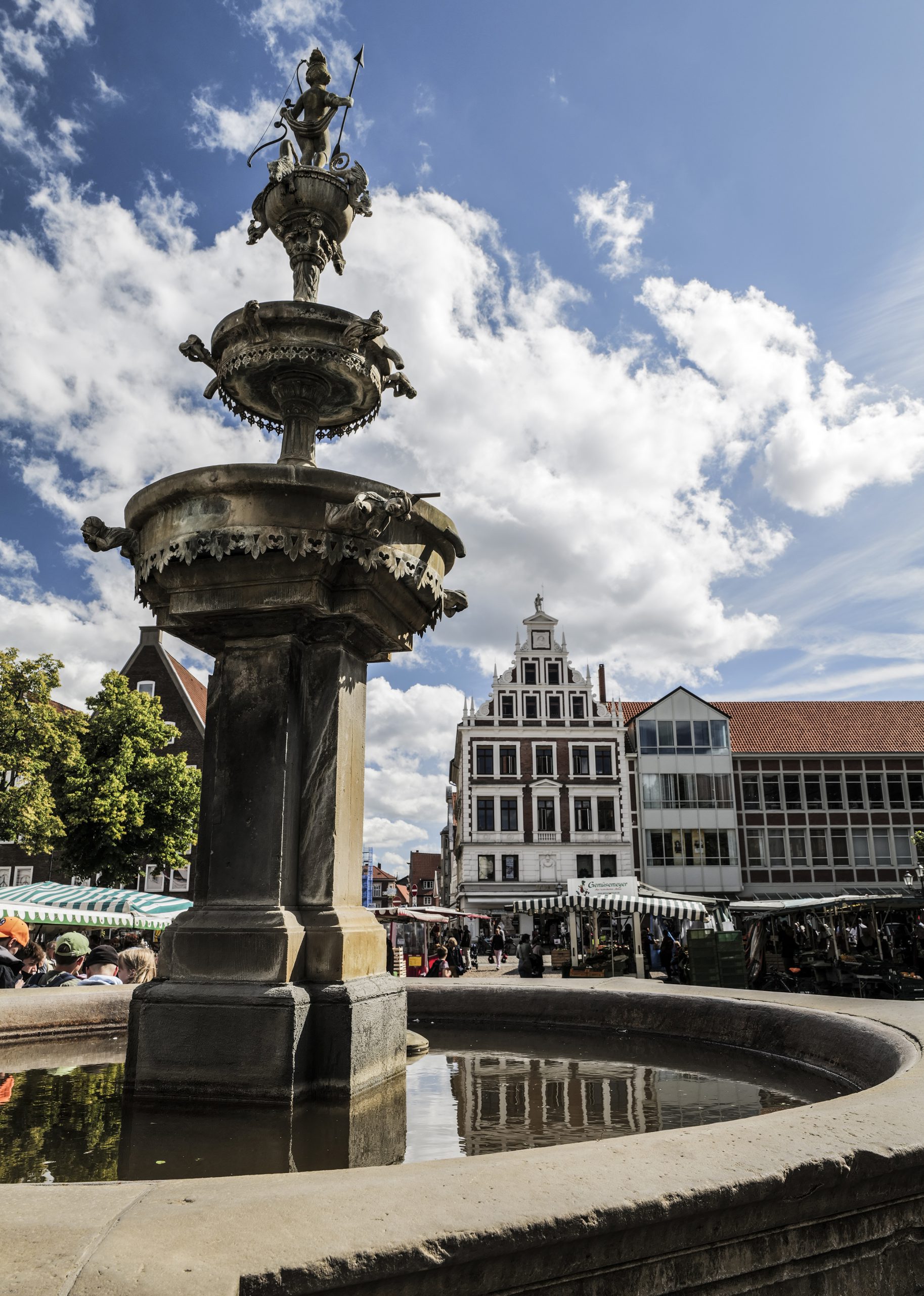 Lüneburg Fountain before the Town Hall