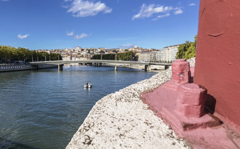 Look over the Saone into the Silk District