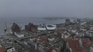 Stralsund Ozeaneum Drone View