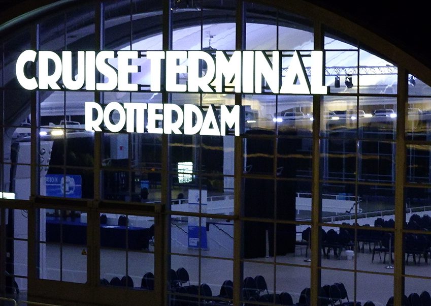 At Night Cruise Terminal Rotterdam