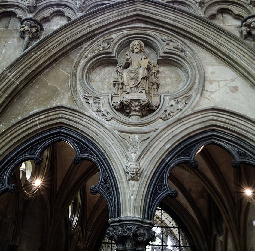 Gothic Bow inside Salisbury Cathedral