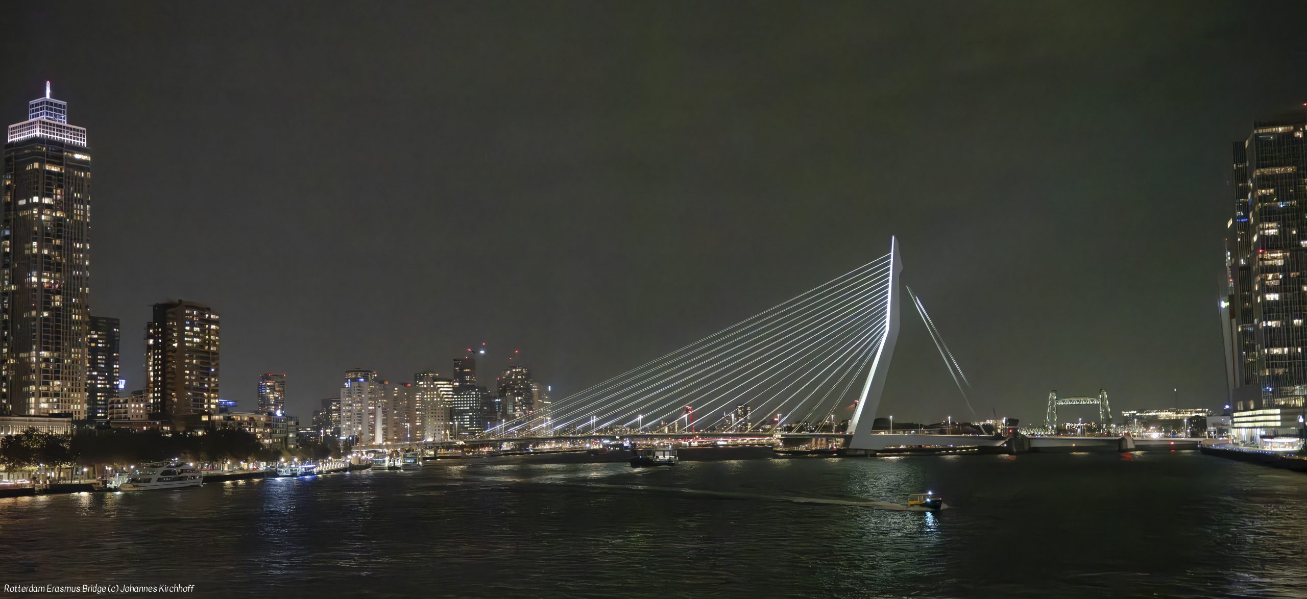 Erasmus Brücke Rotterdam Nachts