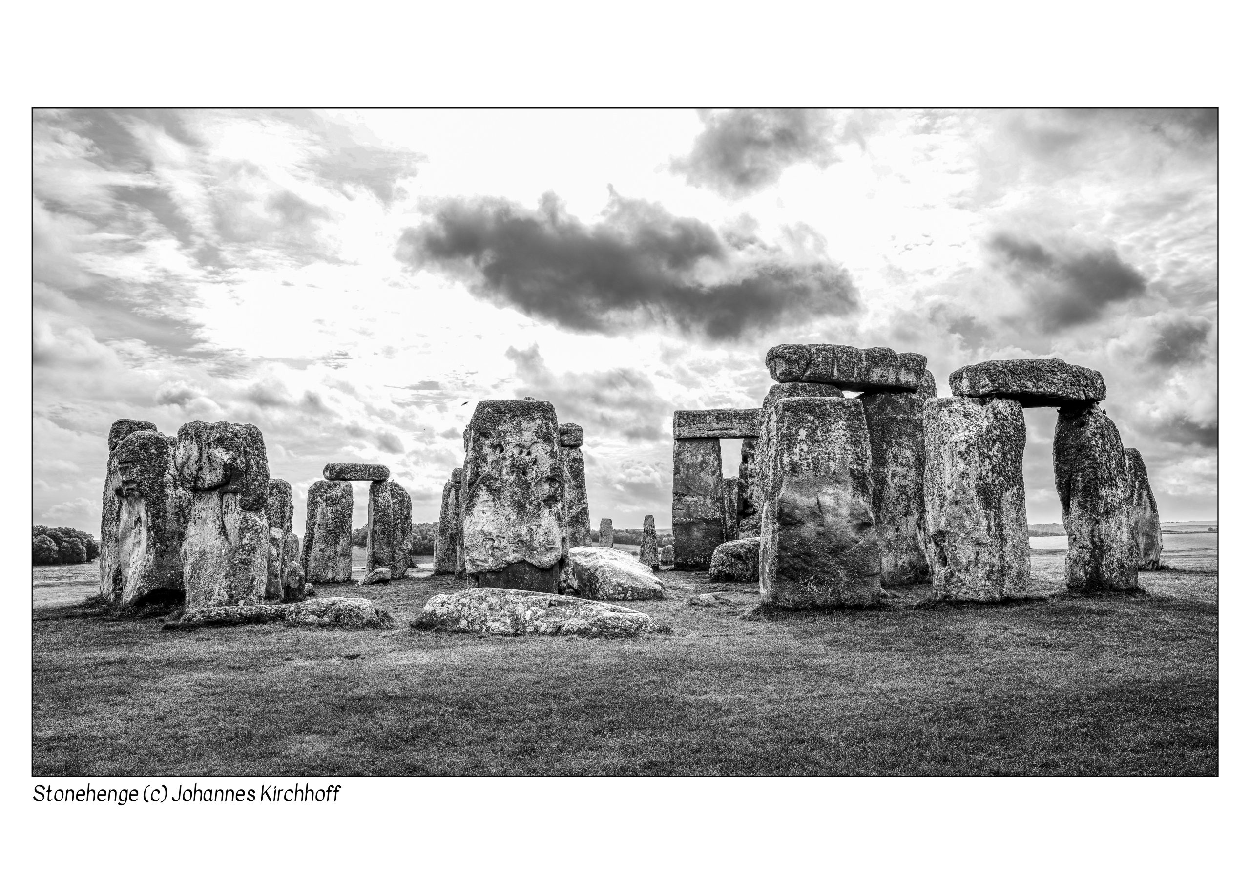 Stonehenge Schwarz / Weiss Hochkontrast